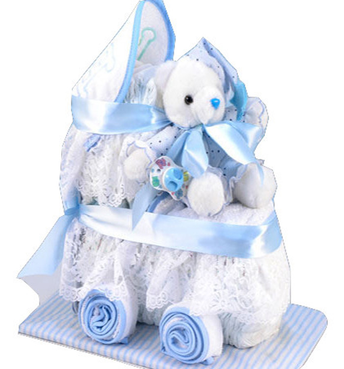 Baby Boy Gift Adorable Diaper Carriage by Silly Phillie