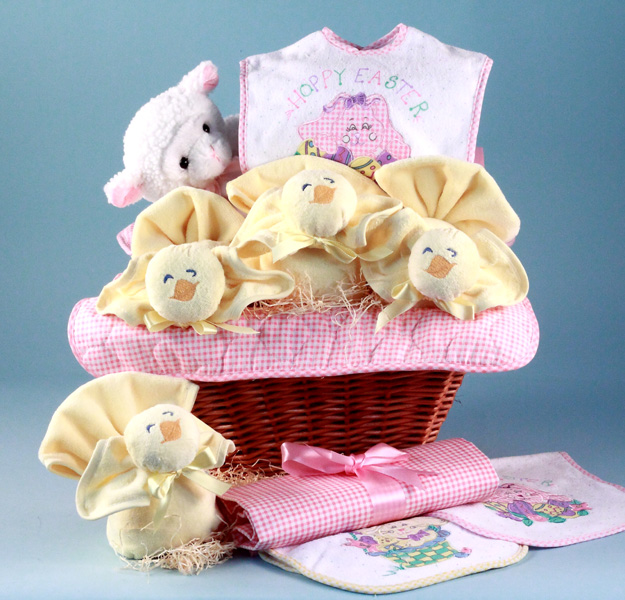 Easter Baby Gift Basket Baby Girl Gift by Silly Phillie