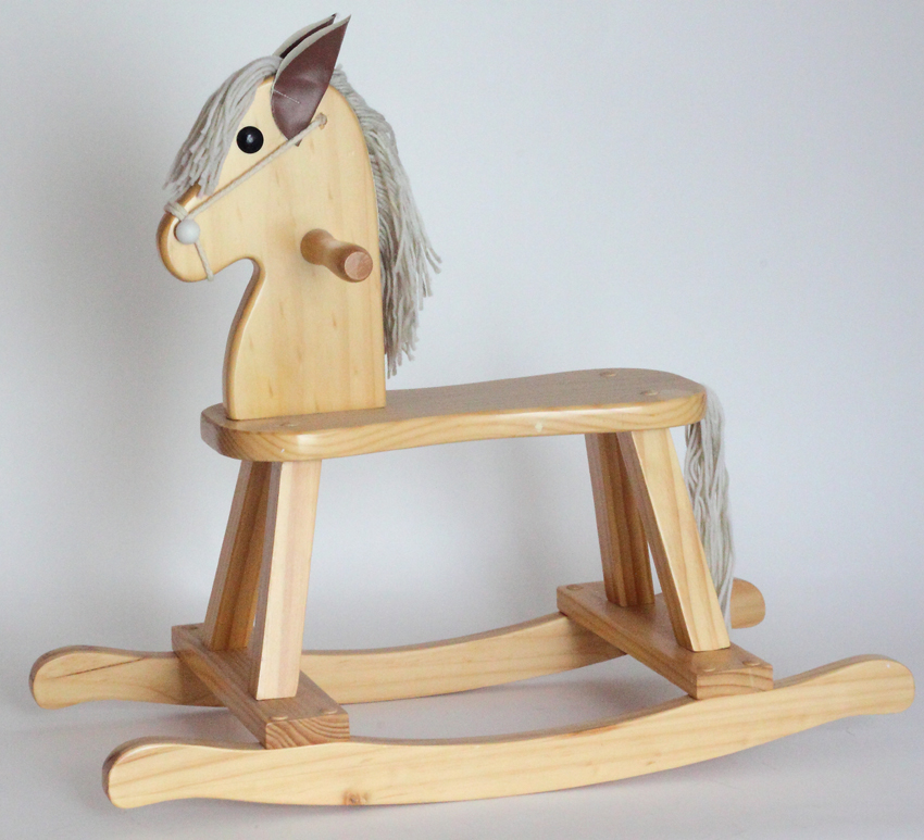 Baby Girl Gift Personalized Rocking Horse Gift Set by Silly Phillie